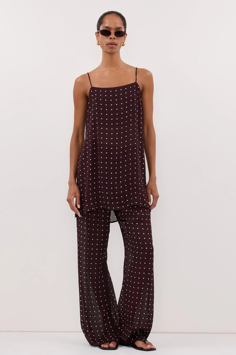 Vanessa Sleeveless Spot Cami Top from Dissh