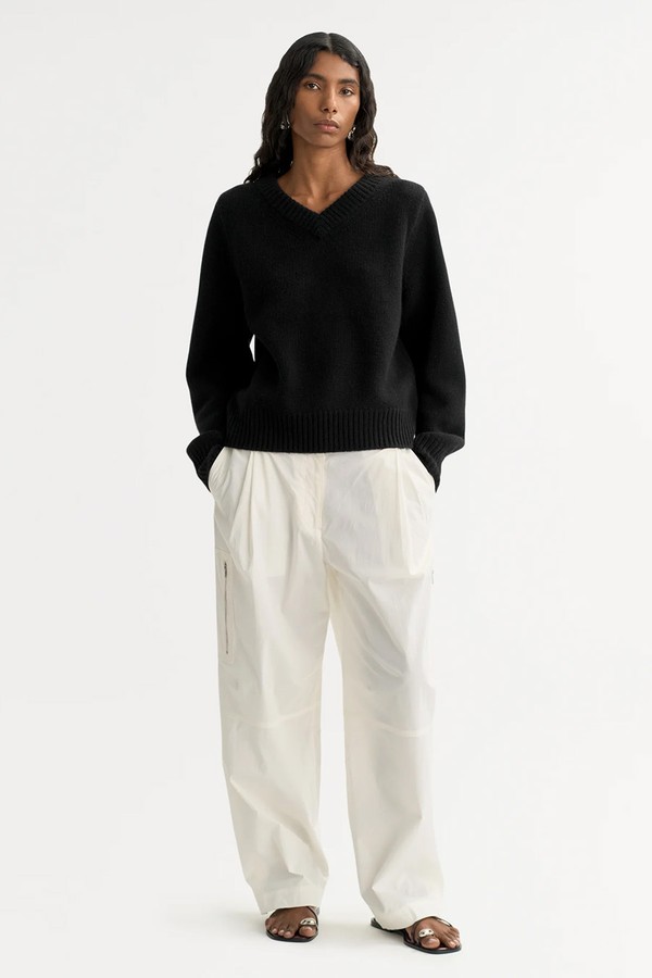 Chunky V-Neck from Soft Goat