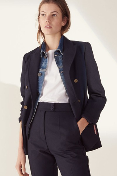 Embroidered Pocket Blazer from Sandro