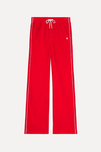 Triomphe Track Pants In Velvet Jersey from Celine