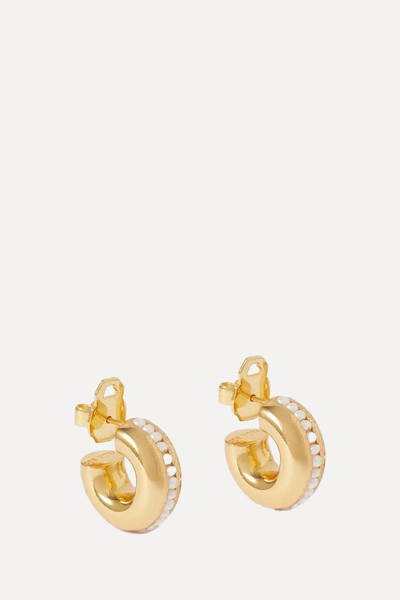 Prado Medium Gold-Plated Pearl Earrings from Pacharee