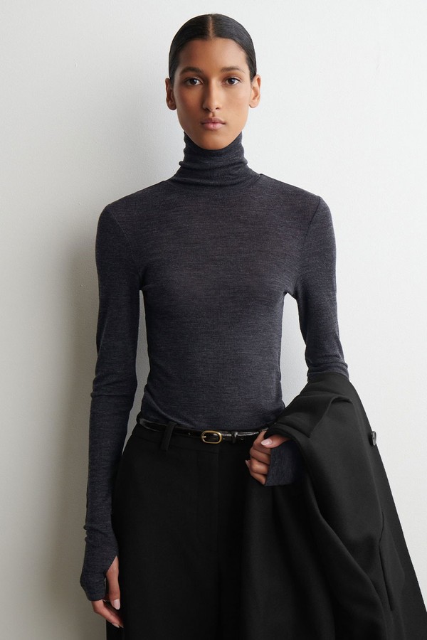 Merino Wool High-Neck Top from COS
