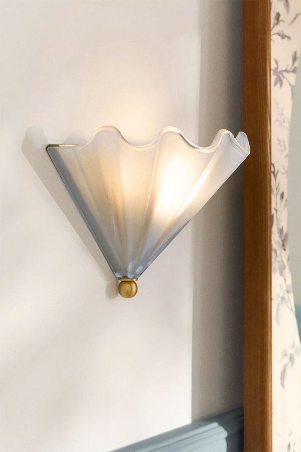 Wave Coloured Glass Wall Light