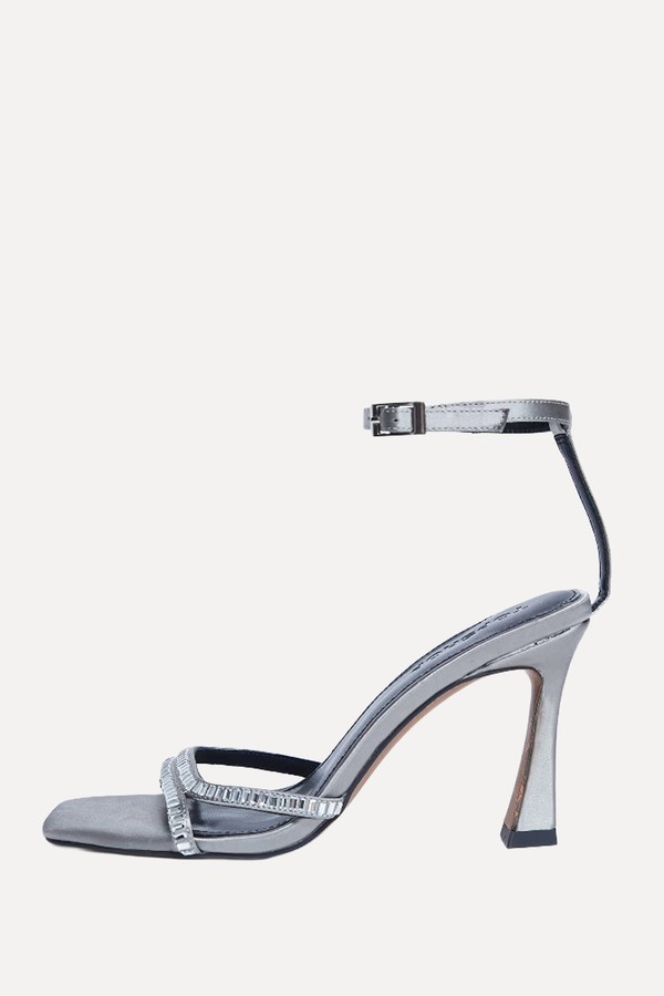 Fifi Embellished Flare Heel Sandals