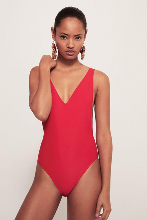 V- Neck Swimsuit from Mango