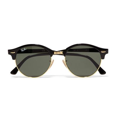 Clubround Acetate & Gold-Tone Sunglasses from Ray-Ban