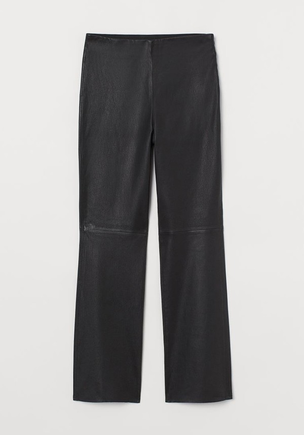 Ankle-Length Leather Trousers from H&M