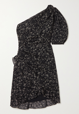 Esthera One-Shoulder Floral-Print Cotton-Voile Mini Dress from Isabel Marant Etoile