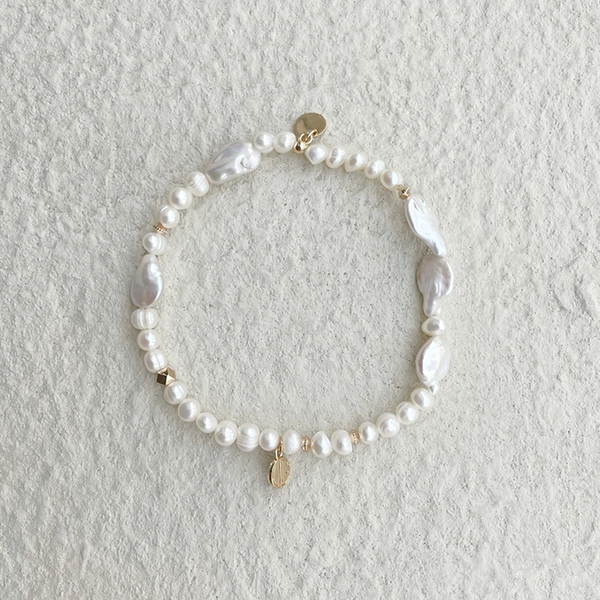 Solar Bohemian Pearl Anklet from Vita Grace