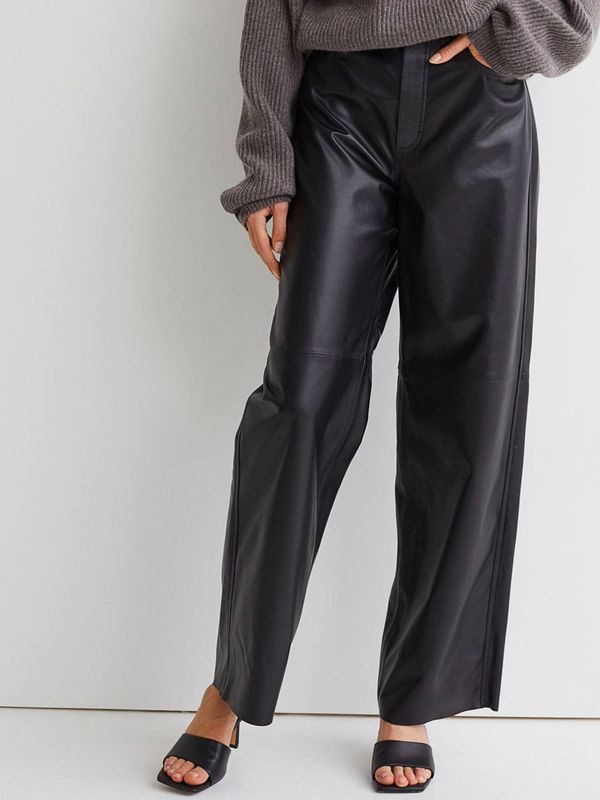 18 Straight Leather Trousers We Love 
