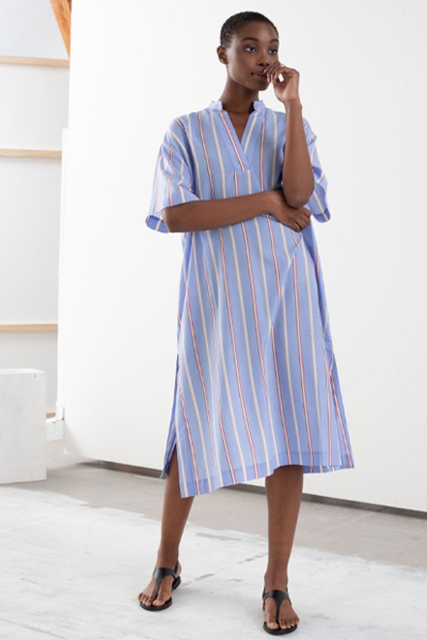 Striped Lyocell Shirt Dress from & Other Stories