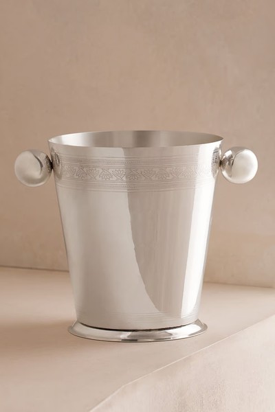 Rochester Engraved Silver Ice Bucket from Soho Home