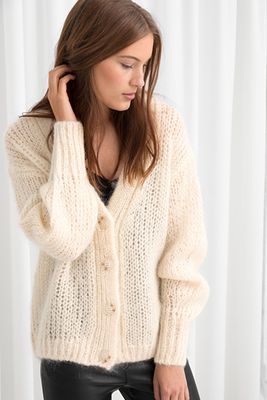 Oversized V-Neck Cardigan from & Other Stories
