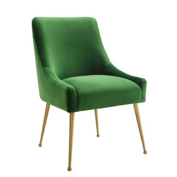 Liang & Eimil Cohen Dining Chair Velvet Brass Legs from Houseology