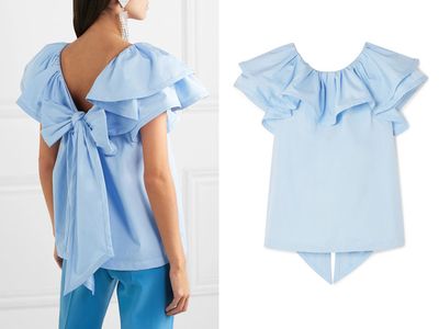 Ruffled Cotton-Poplin Top from Marc Jacobs