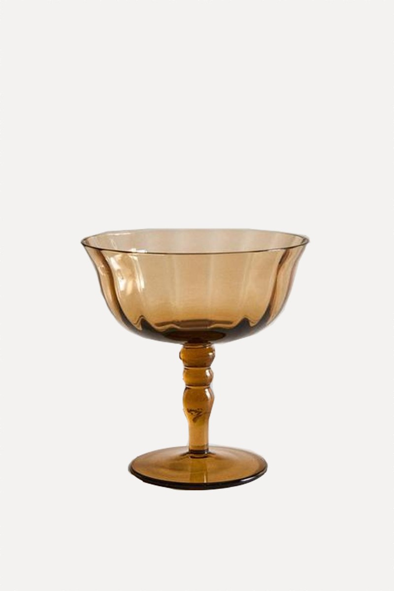 Raised Design Wine Glass