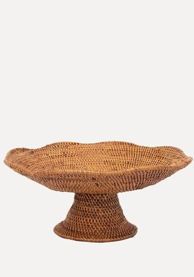 Wavy Handwoven Basket Bowl