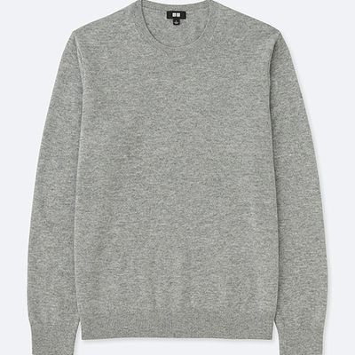 Cashmere Crew Neck Long Sleeve Sweater