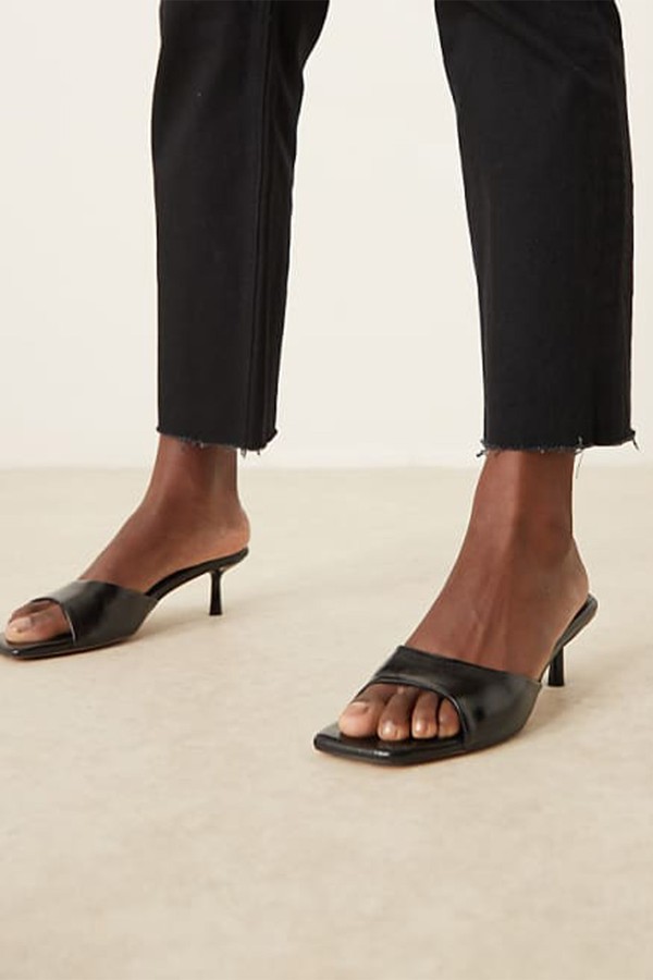 Hyped Kitten Heeled Mules from ASOS Design