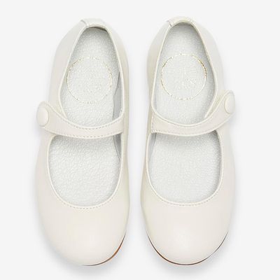 White Leather Mary Janes from Pepa & Co