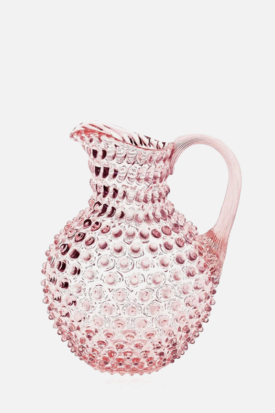 Rose Pink Hobnail Jug from Mrs. Alice