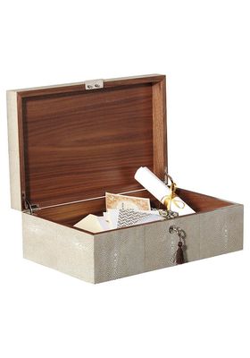 Faux Shagreen Memory Box from OKA