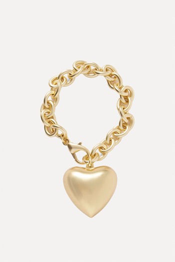 The Puffy Heart Gold-Tone Bracelet from Roxanne Assoulin