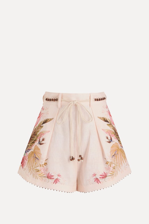 Ascension Floral-Printed Linen Shorts from ZIMMERMANN