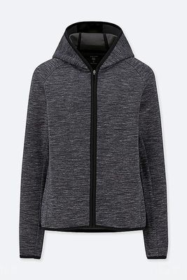 Dry Sweat Long Sleeved Zipped Hoodie from Uniqlo