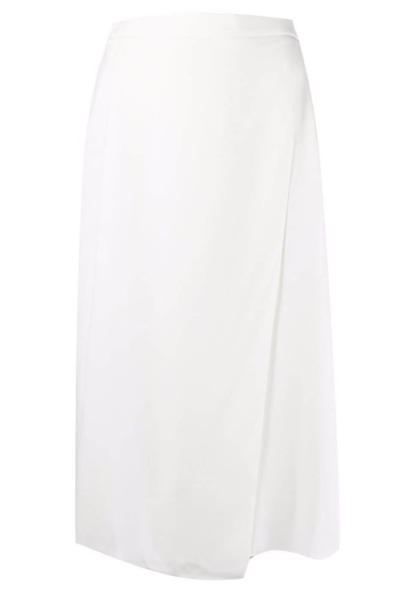 High-Waisted Wrap Midi Skirt from 12 Storeez