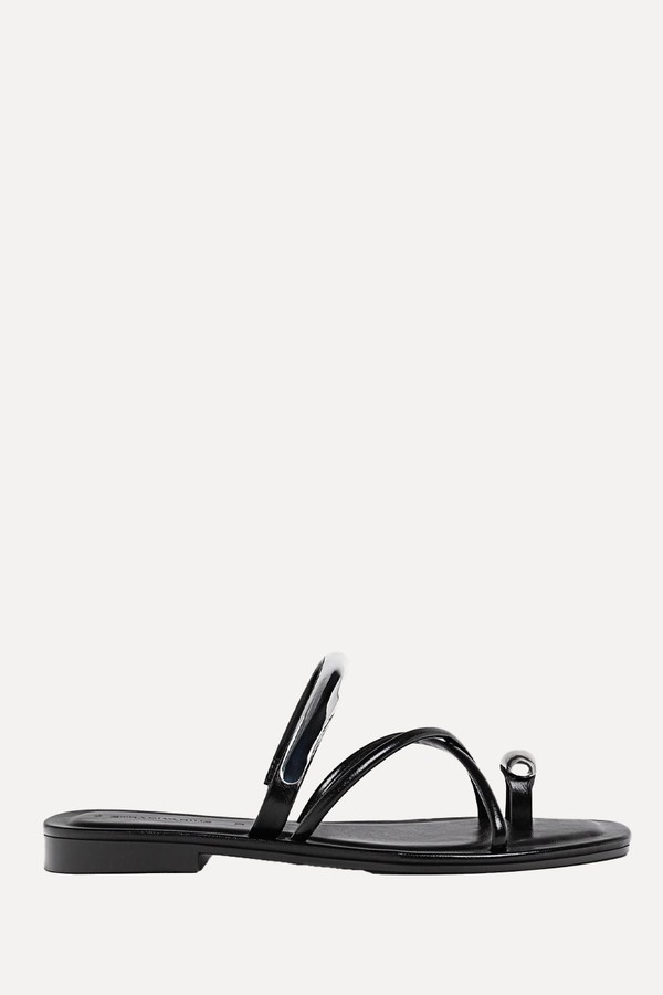 Flat Sandals With Metal Detail