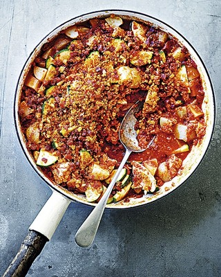 Chicken with Chorizo Crumb