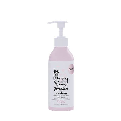 Natural Intimate Gel Wash Geranium & Cranberry  from Yope 