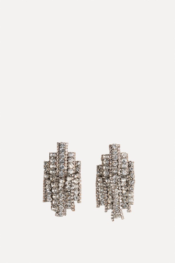 Rhinestone Earrings from H&M