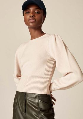 Cashmere Balloon Sleeve Crop Jumper from ME+EM