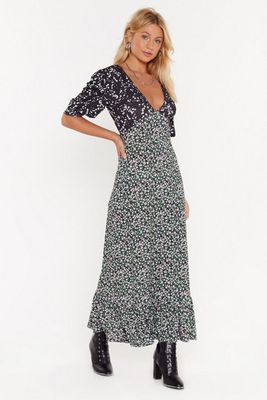 You'll Thank V Later Star Floral Maxi Dress