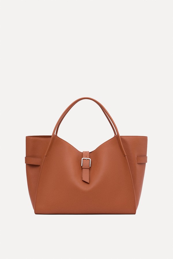 100% Leather Maxi Shopper Bag