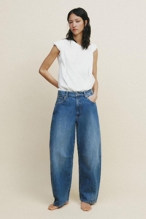 Mid-Rise Baggy Balloon Jeans from Zara