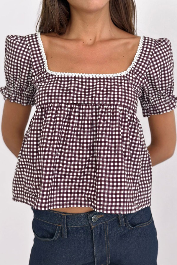 Axoni Square Neck Blouse from Motel Rocks