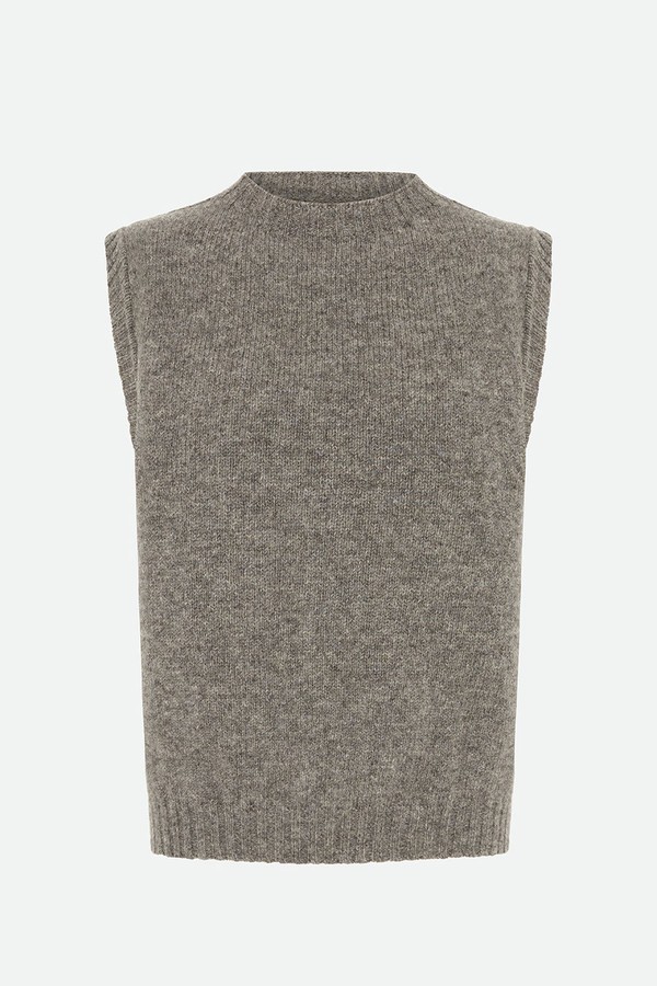 Superfine Lambswool Knitted Tank