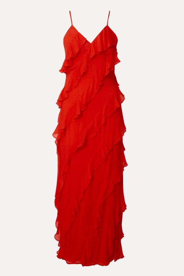 Cecily Ruffle Trimmed Maxi Dress from Malina