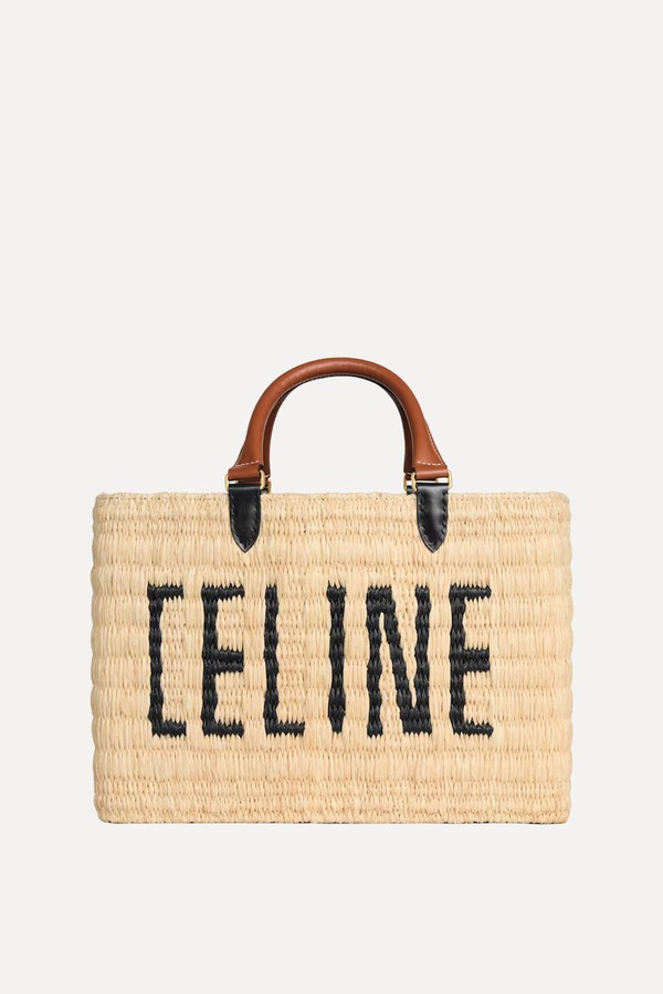 Raffia & Calfskin Paris Panier