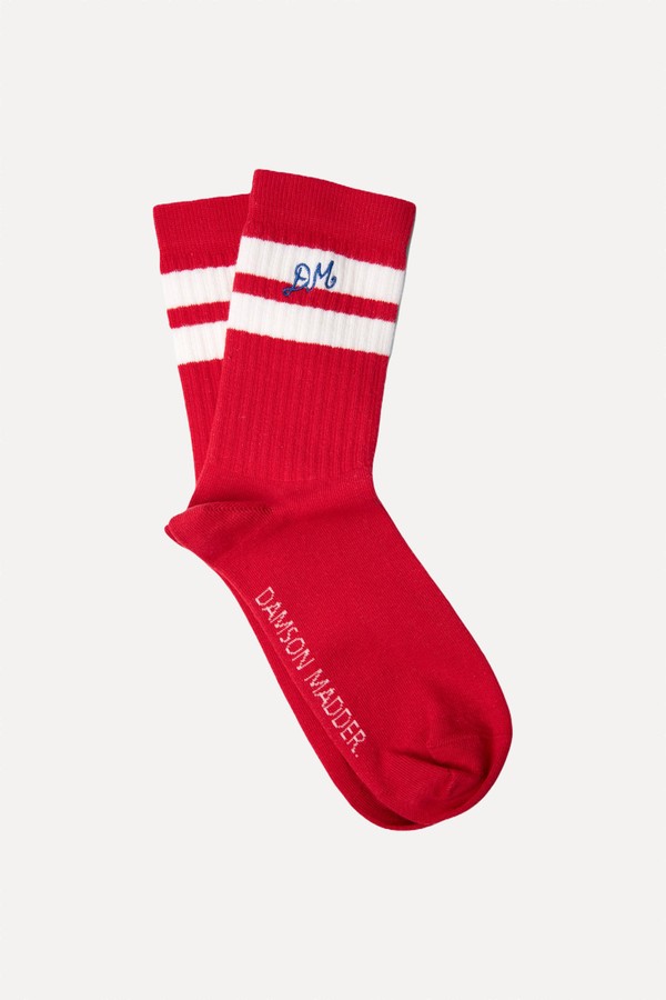 Sporty Calf Length Socks from Damson Madder