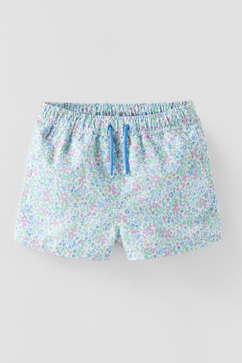 Beach Print Bermuda Swim Shorts from Zara