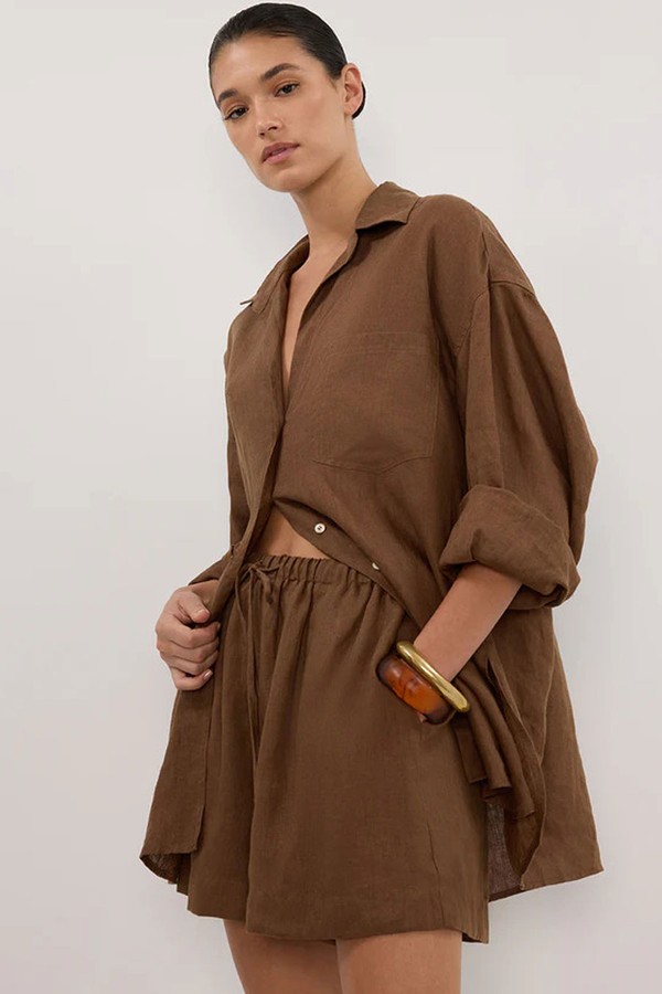 Lune Oversized Linen Shirt from DISSH