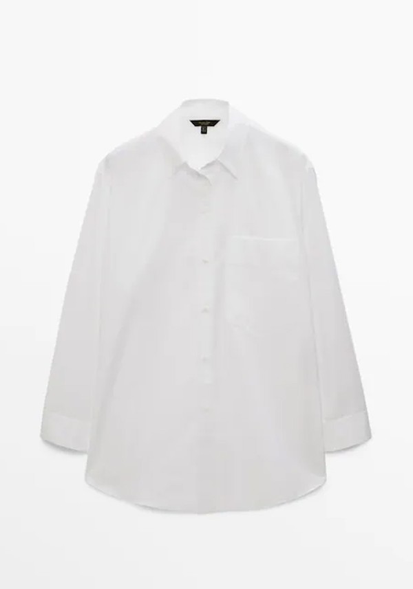 Oversize Poplin Blouse from Massimo Dutti