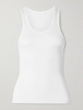 Ribbed Cotton-Jersey Tank from Wardrobe.NYC