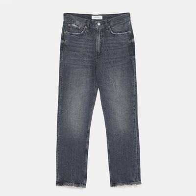 Premium High Waist Cigarette Jeans  from Zara