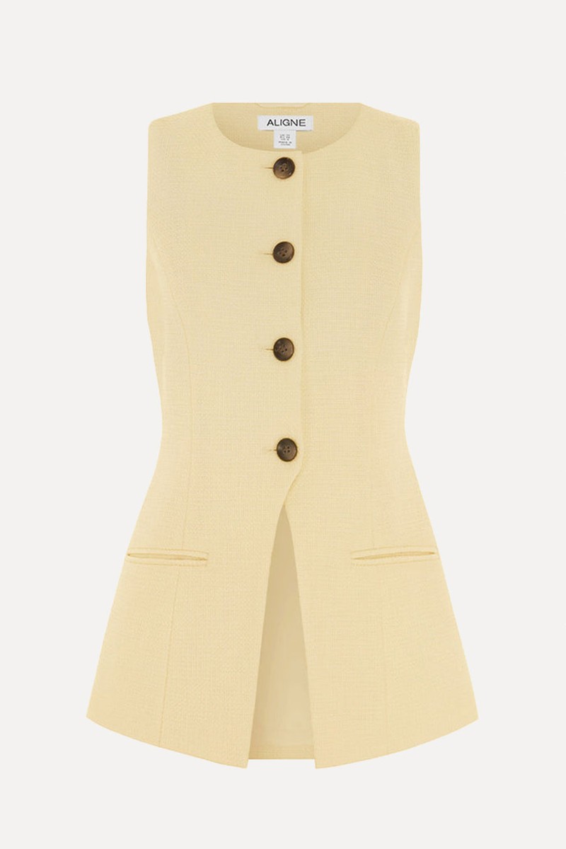 Leo Long Boucle Waistcoat from Aligne