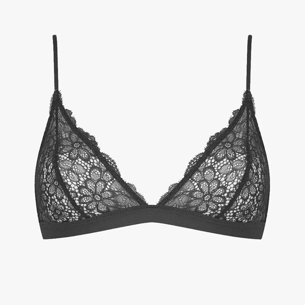 Daisy Lace Triangle Bra Black from Les Girls Les Boys